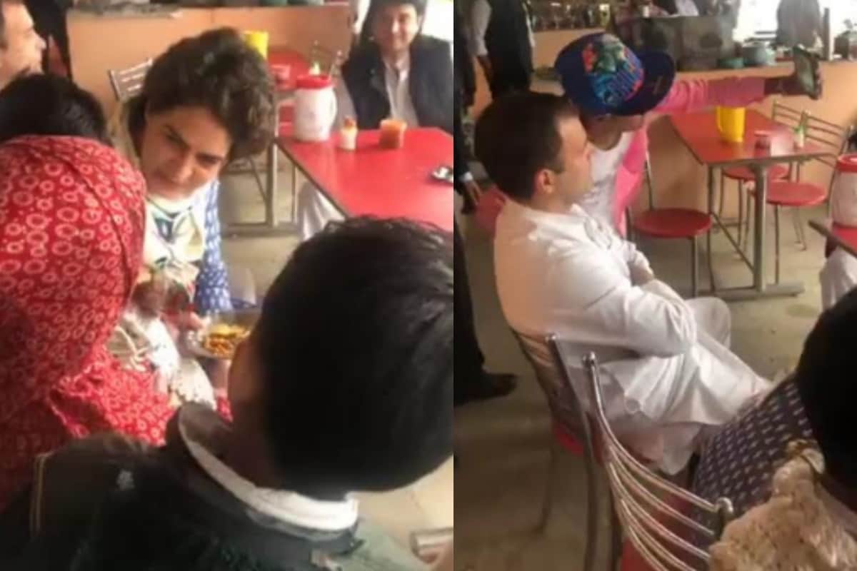 Rahul Gandhi and Priyanka vadra suddenly arrived at martyr Amit home in shamli up