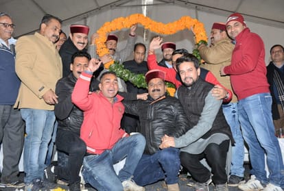 union minister prakash javadekar and cm jairam lay foundation stone of cu in himachal