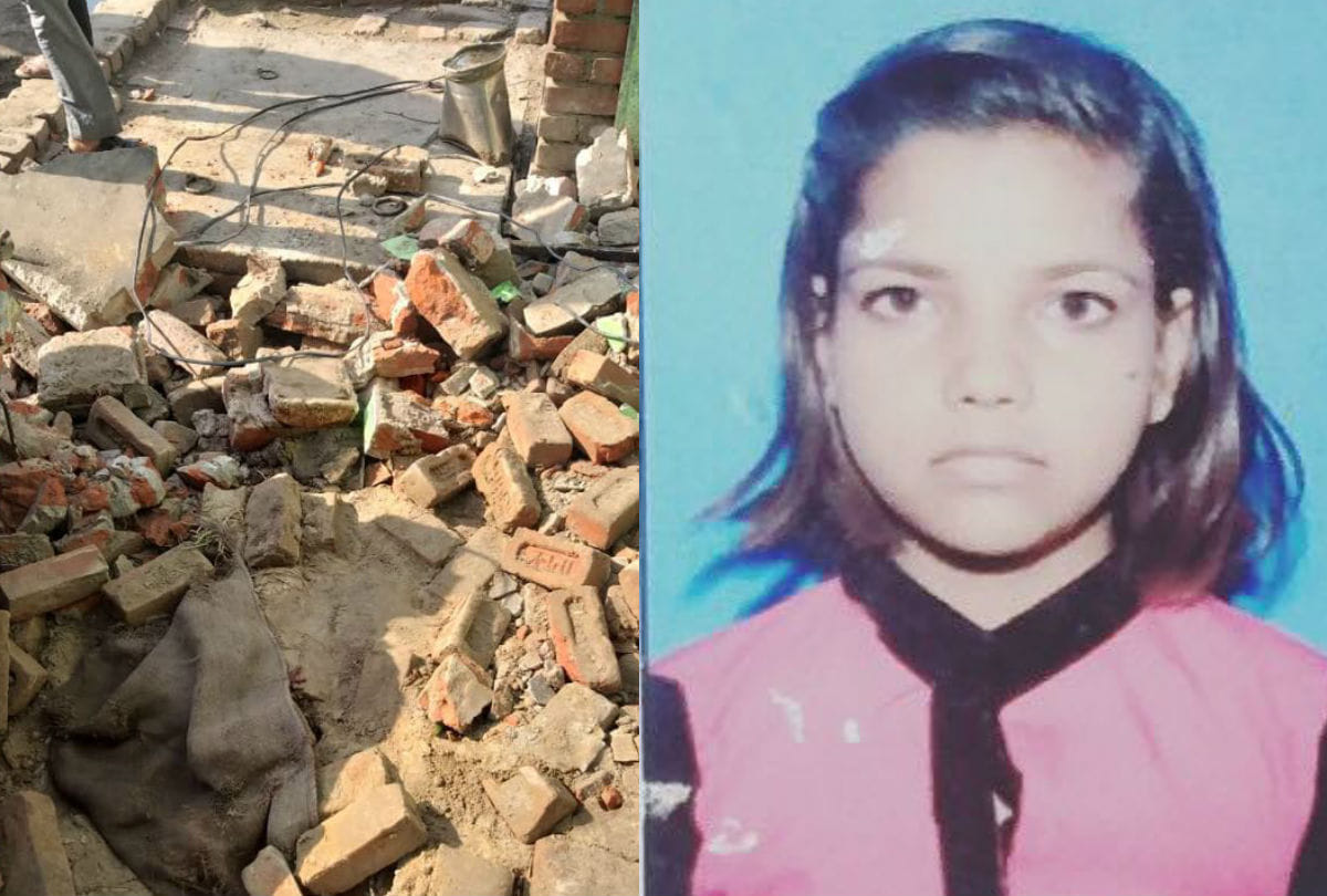 minor girl die due to falling of roof in kasganj