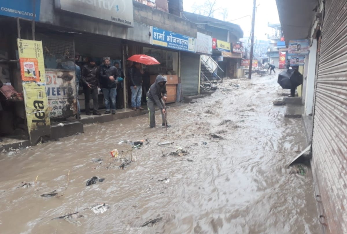 heavy rainfall recorded in himachal and flood kullu