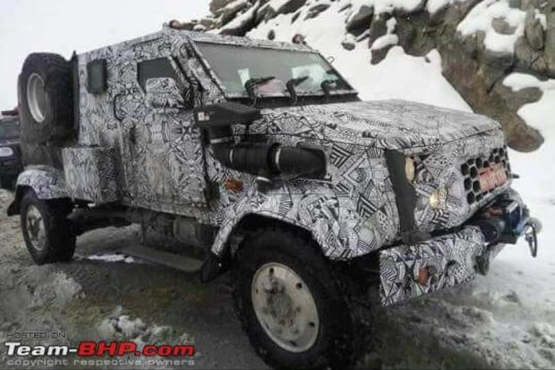 Indian army Hummer Tata merlin LSV defence vehicle spotted on Indian Roads