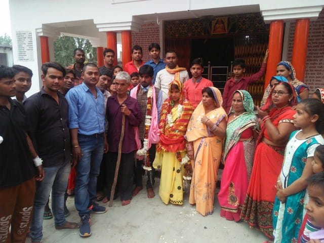 The marriage of the helpless family's daughter together