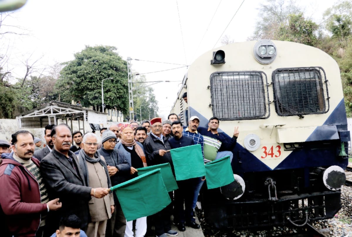 Passenger train starts from Una from Himachal to Saharanpur