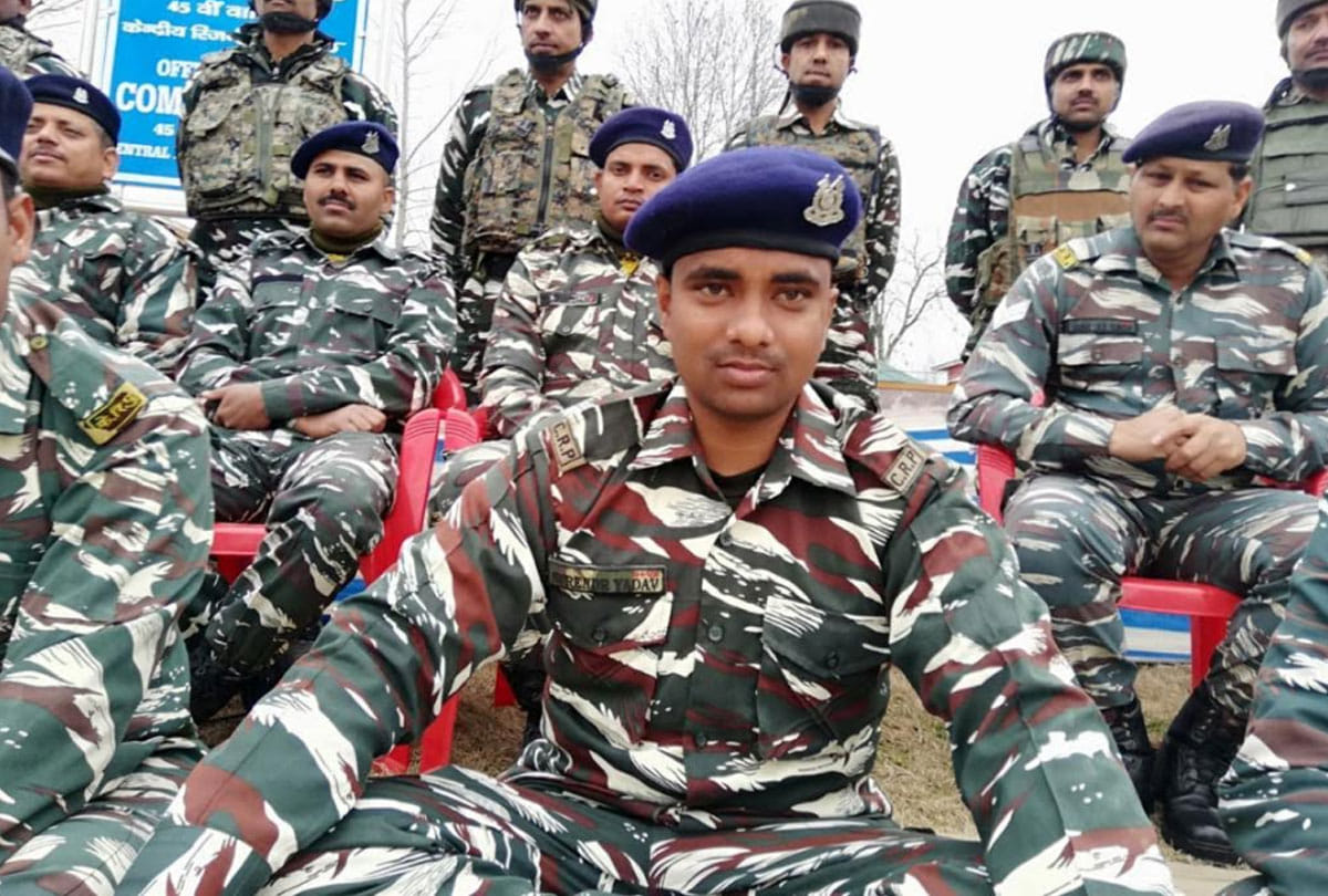 crpf jawan surendar yadav tells the story of pulwama attack, he was also part of bus which explored