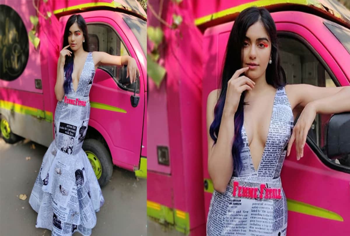 Adah Sharma wrapped up the newspaper and came in a bold look