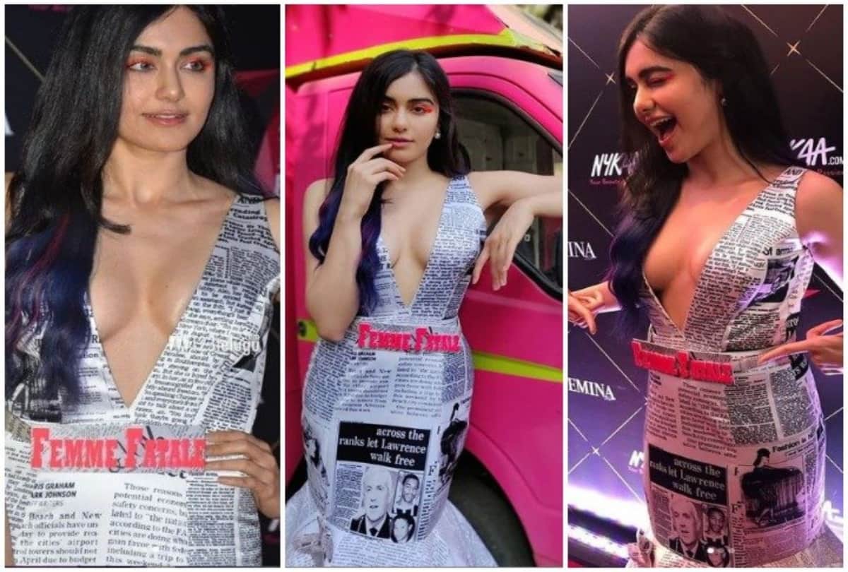 Adah Sharma wrapped up the newspaper and came in a bold look