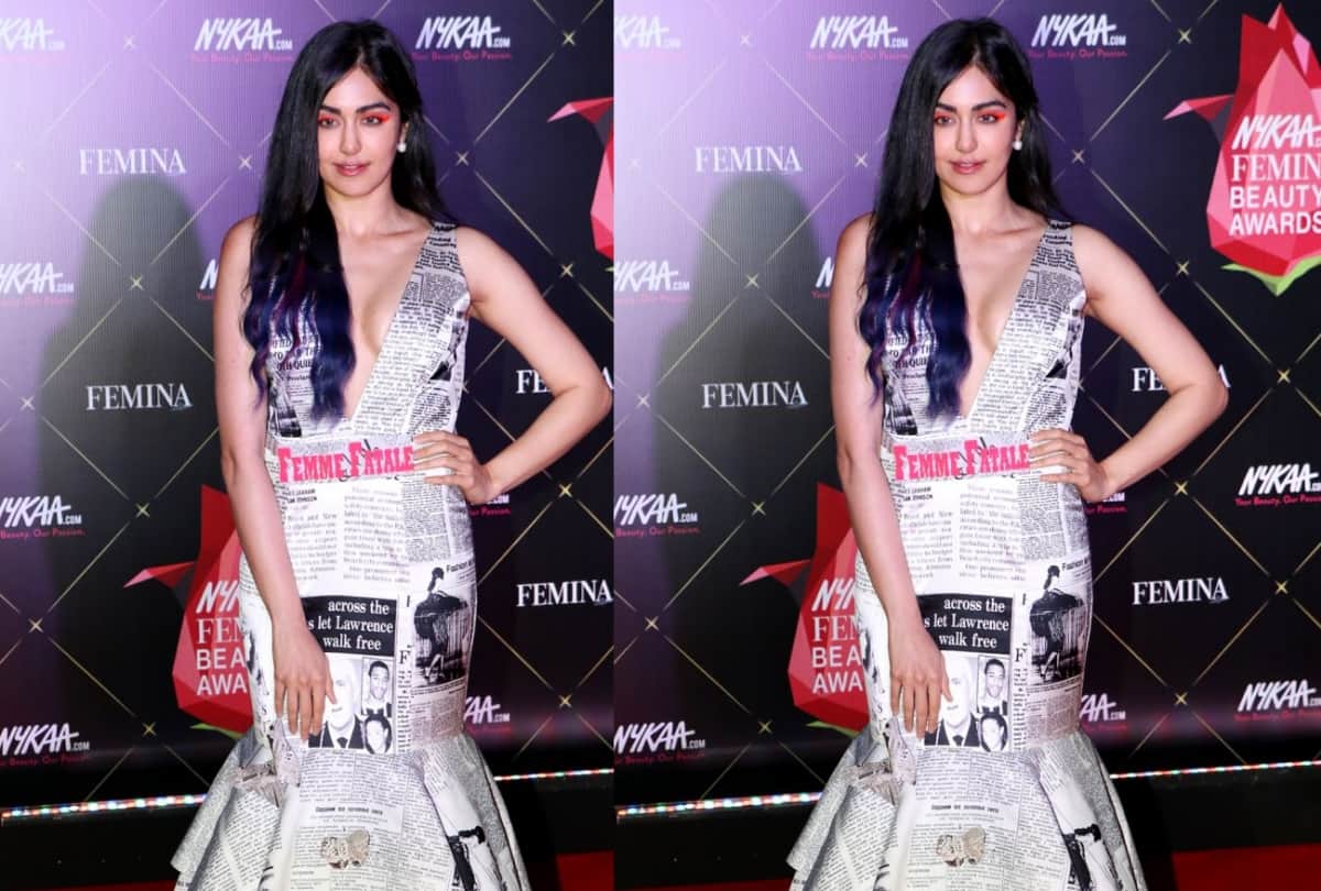 Adah Sharma wrapped up the newspaper and came in a bold look