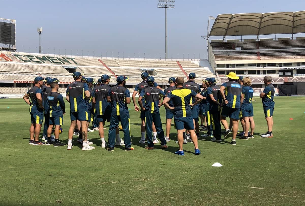 INDvAUS: Australian cricket team is sweating out in Hyderabad for 1st T20