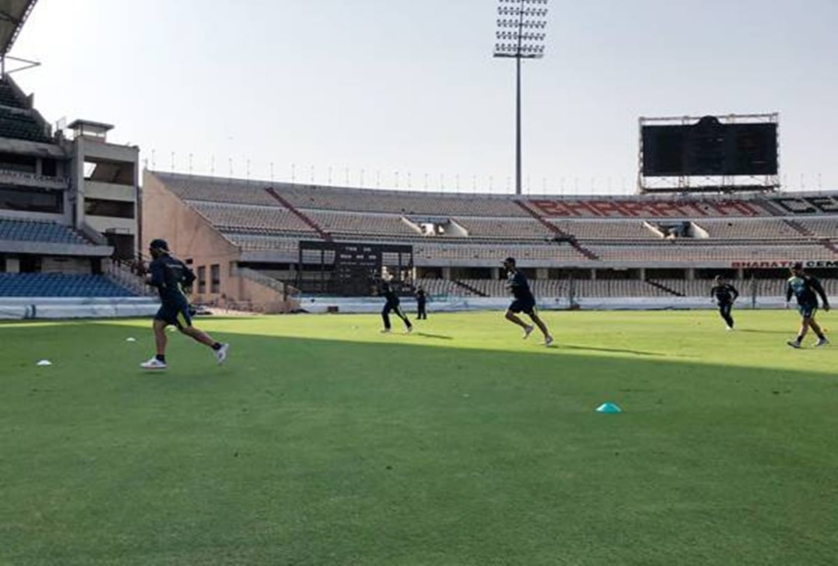 INDvAUS: Australian cricket team is sweating out in Hyderabad for 1st T20