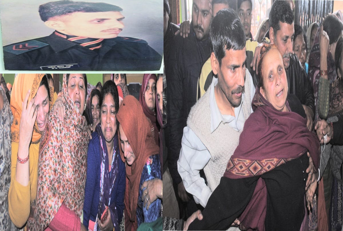 martyr Rakesh Kumar's wife absurd, mother and children crying in bilaspur himachal