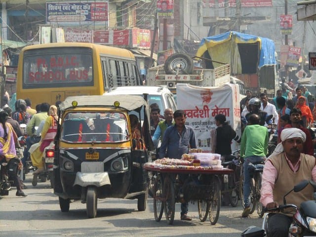 Everyday traffic jammed in the city