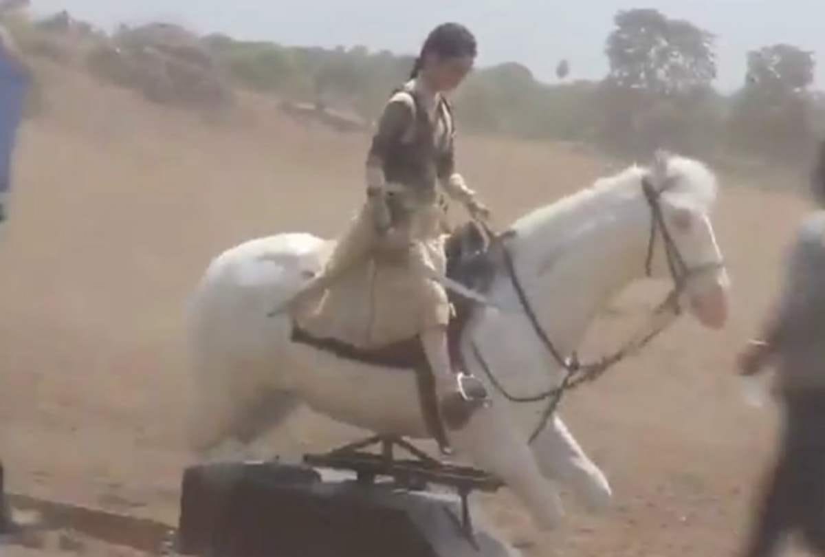 kangana ranaut manikarnika fight scene making video viral