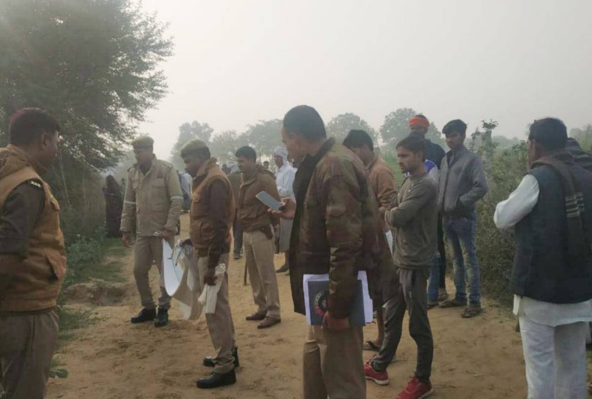 young man burnt alive in mathura