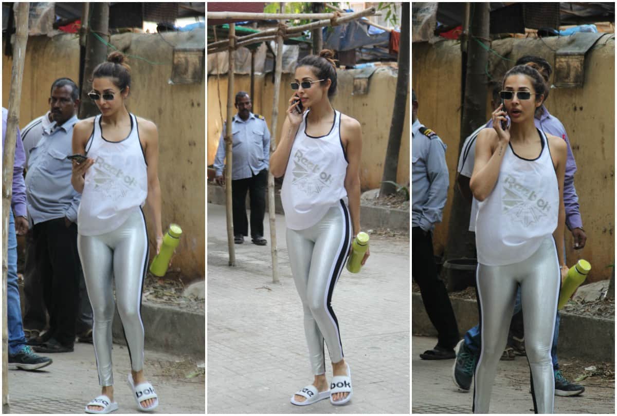 Malaika Arora spotted outside gym at Bandra in Mumbai