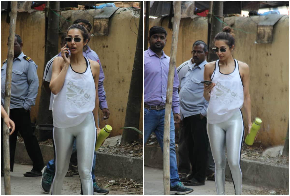 Malaika Arora spotted outside gym at Bandra in Mumbai