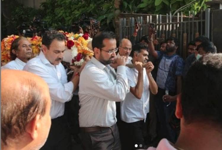 rajkumar barjatya funeral photos salman khan sooraj barjatya to swara bhasker reach there