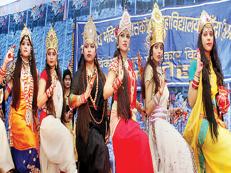 Celebration of colorful events