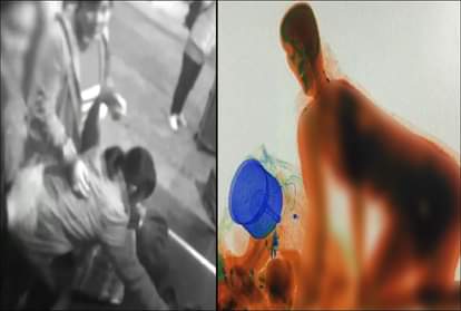 woman climbs into x-ray machine IN railway station with her luggage see viral video  