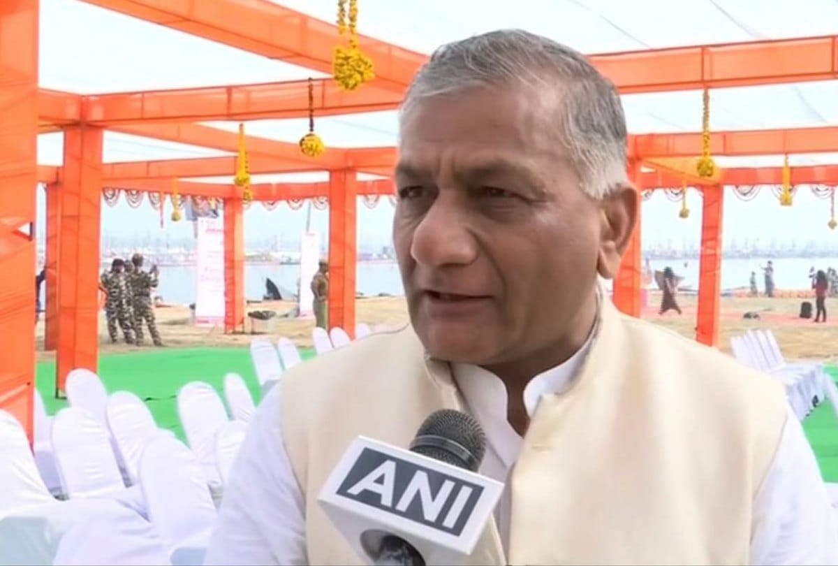 Kumbh 2019: MoS MEA VK Singh comments on pulwama attack in kumbh mela prayagraj