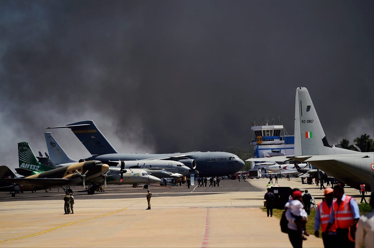 Nearly 300 vehicles destroyed in a fire at parking lot of the venue of Aero India show in Bengaluru
