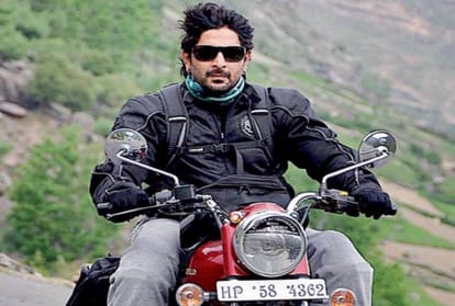arshad warsi is a fond of super cars and super bikes, here is the glimps of warsi with bike