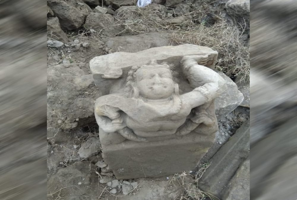 Rare and Antique sculptures found during excavation near river in bajpur