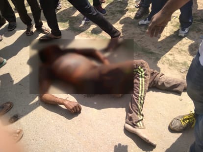 Crackers merchant house explode in bhadohi