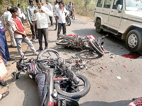 Two bike collides, one killed and three injured