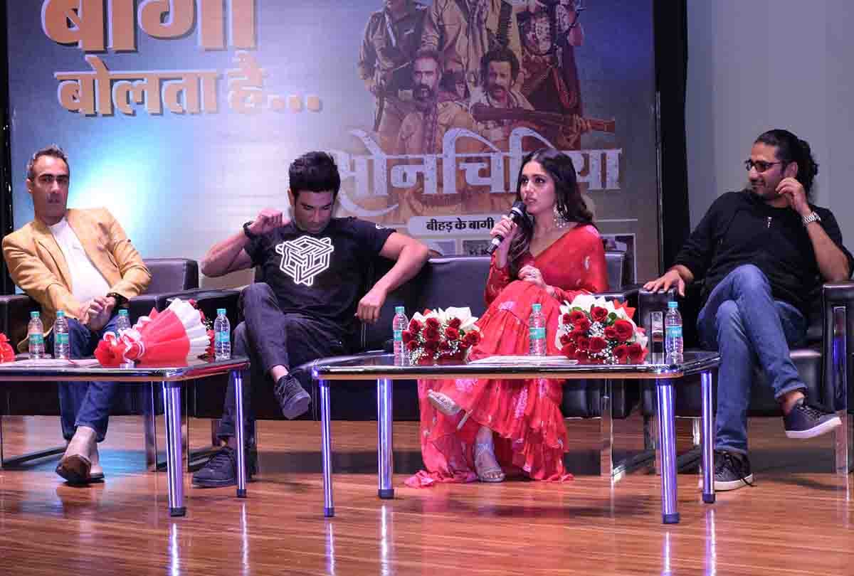 sonchiriya star cast bhumi pednekar and sushant singh rajput photos