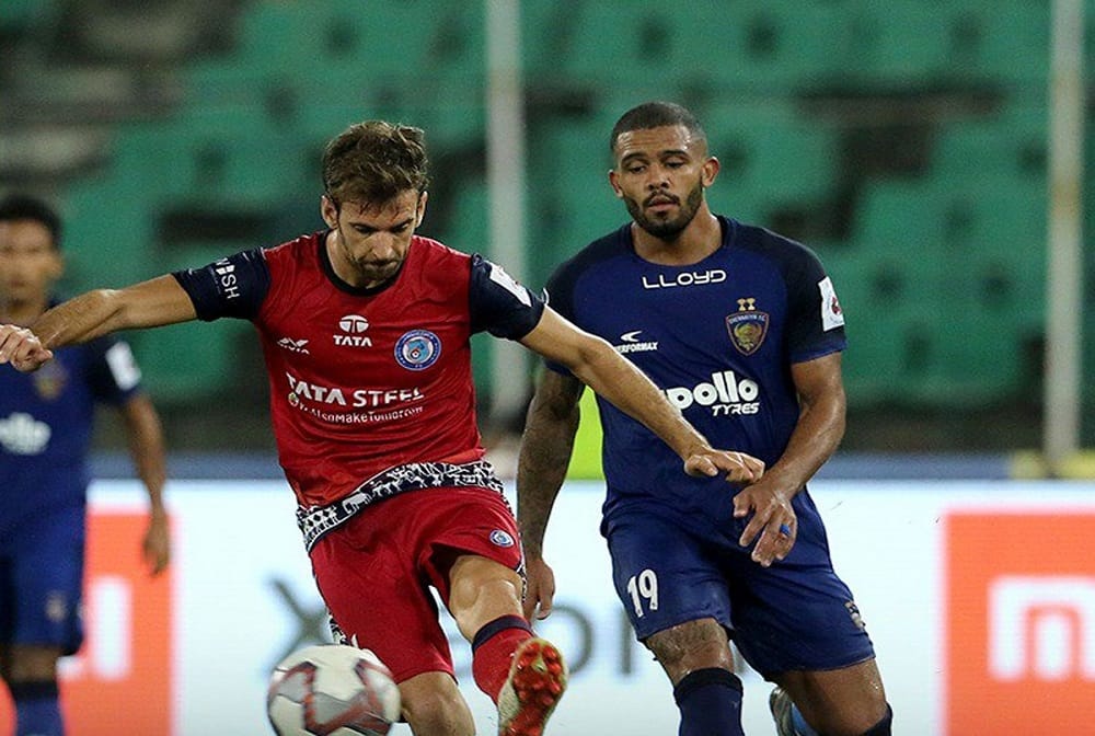northeast united FC qualify for play-offs after jamshedpur FC draw a blank in Chennai 