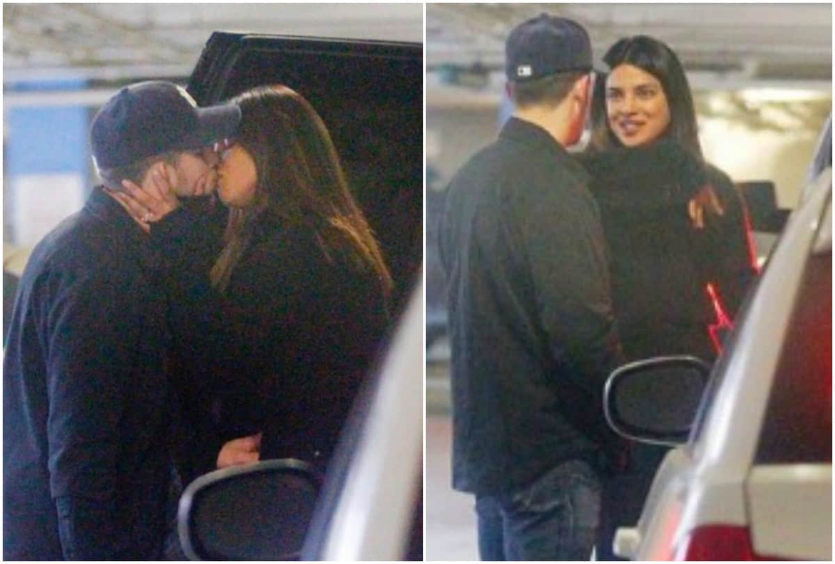 Priyanka Chopra Nick Jonas passionate kiss picture in Car Parking viral on social media