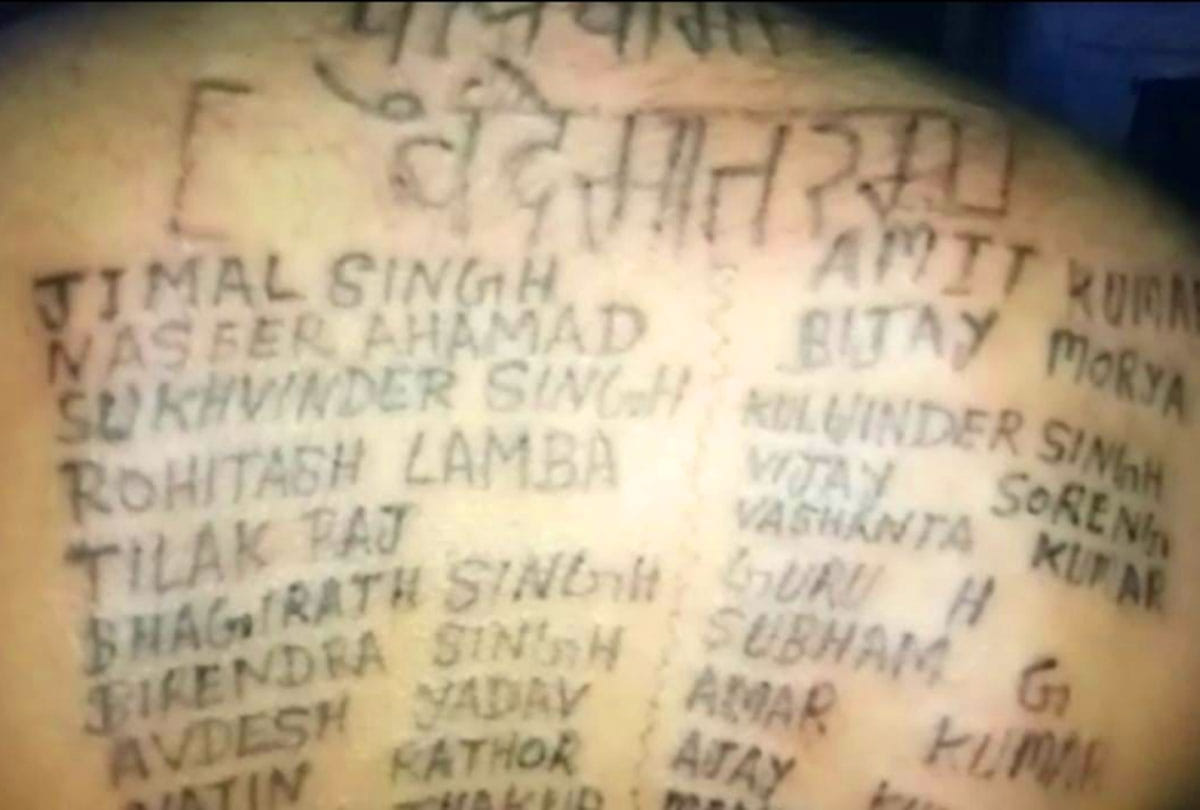 shamli vijay tatooed names of crpf martyrs on his body as a tribute to pulwama terror atttack