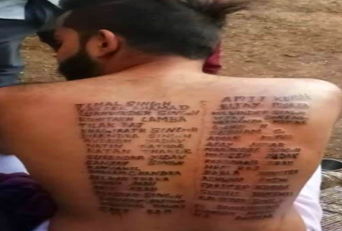 shamli vijay tatooed names of crpf martyrs on his body as a tribute to pulwama terror atttack