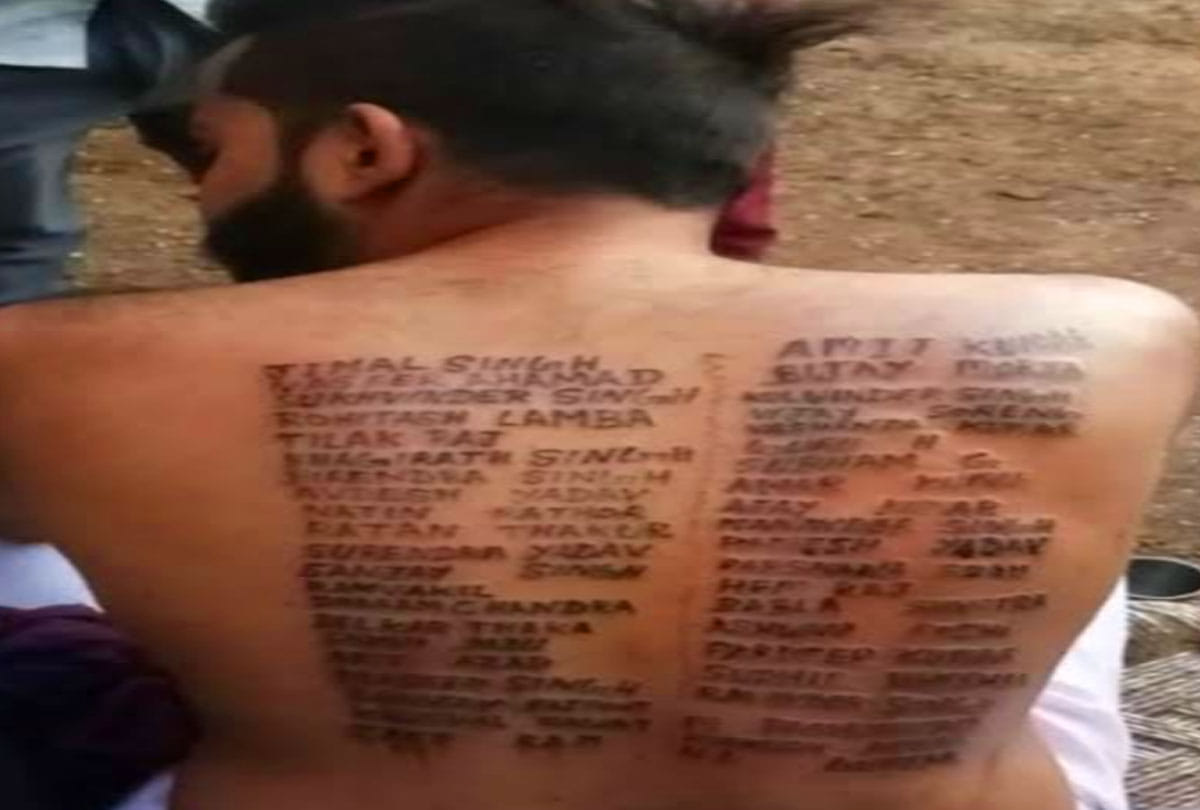 shamli vijay tatooed names of crpf martyrs on his body as a tribute to pulwama terror atttack