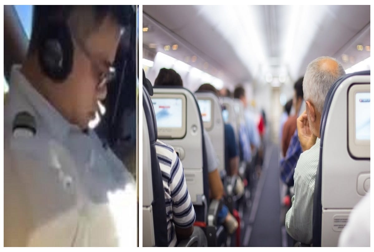 china airlines captain has been filmed sleeping in command of Boeing 747
