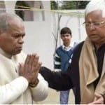 Lalu Prasad Yadav and Jitan Ram Manjhi (File Photo)