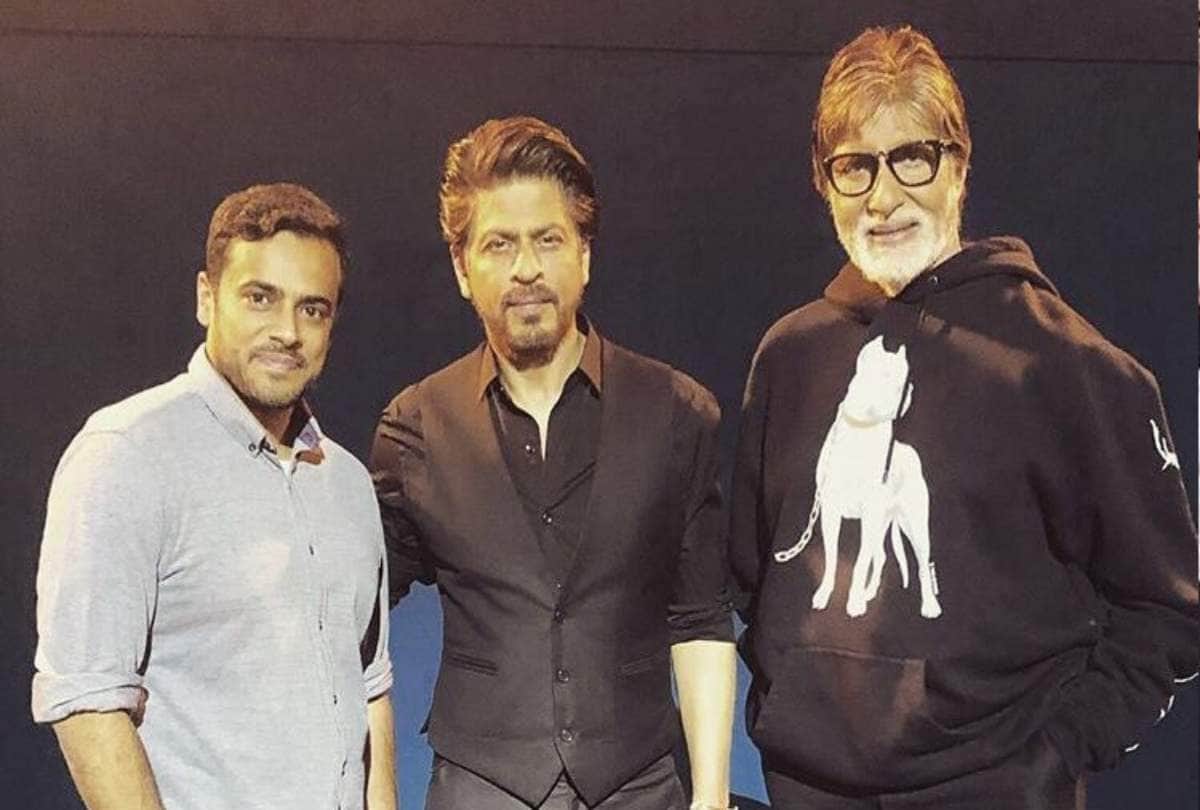 amitabh bachchan share a selfie with shah rukh khan on special shoot of film badla