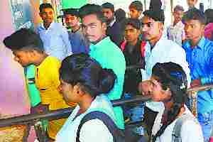 Students waiting for admit card throughout the day