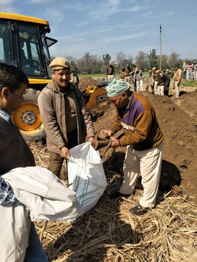 Elephant bones found in Excavation of farmer field after five years in nainital