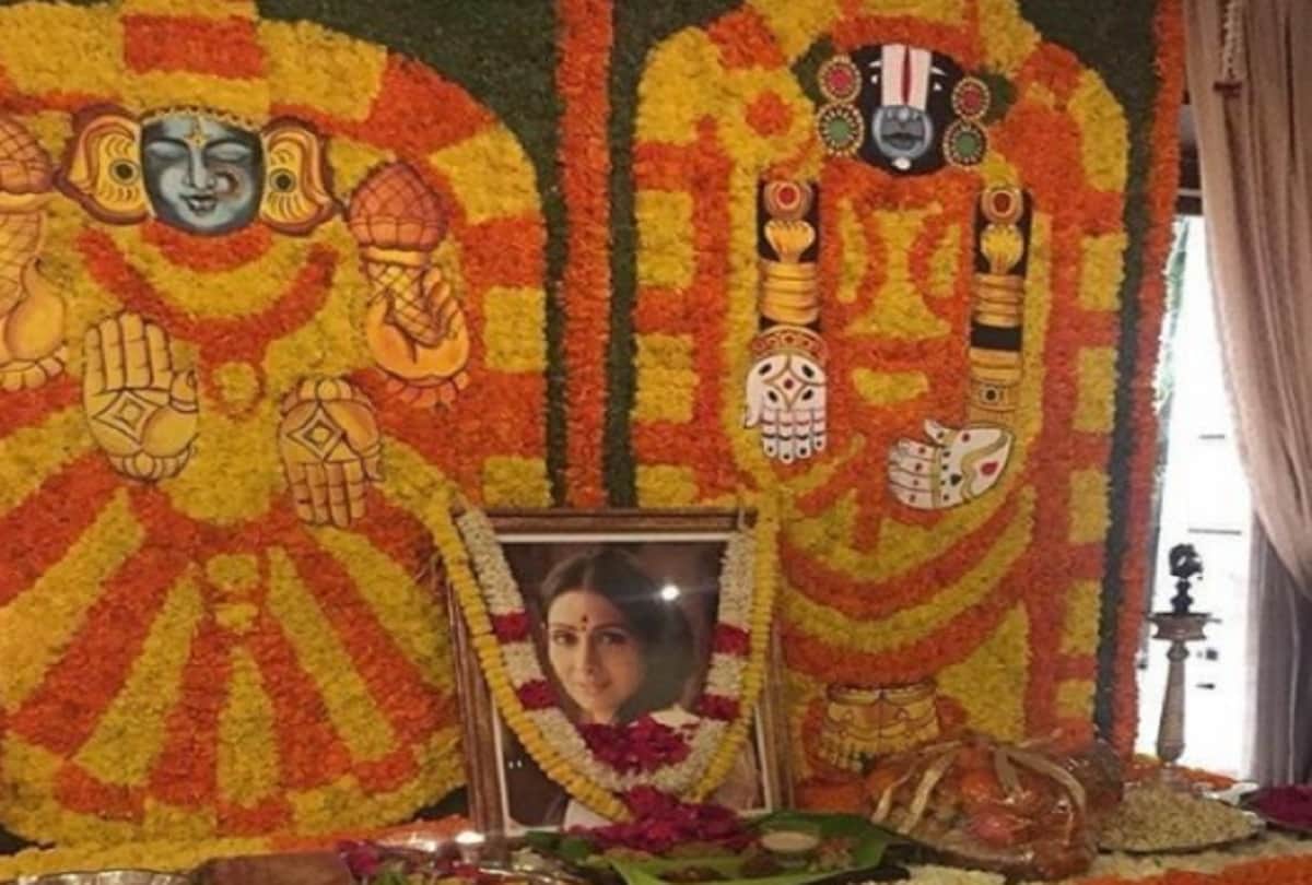 Sridevi death anniversary Jhanvi Kapoor Khushi Kapoor perform puja at Sridevi Chennai residence