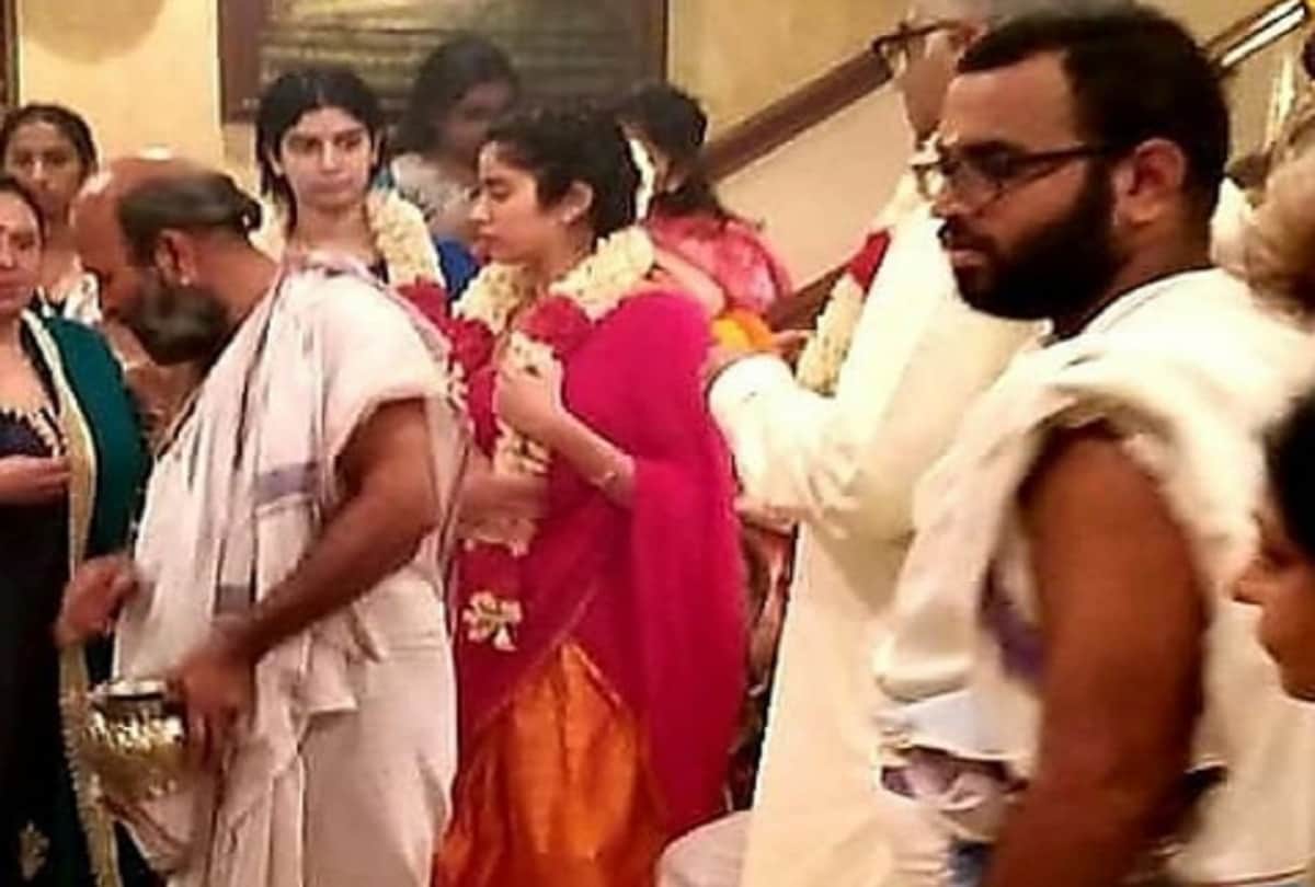 Sridevi death anniversary Jhanvi Kapoor Khushi Kapoor perform puja at Sridevi Chennai residence
