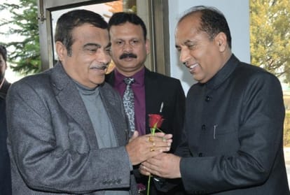 Union Minister nitin gadkari lays foundation stones of NH worth Rs. 4500 crore in himachal