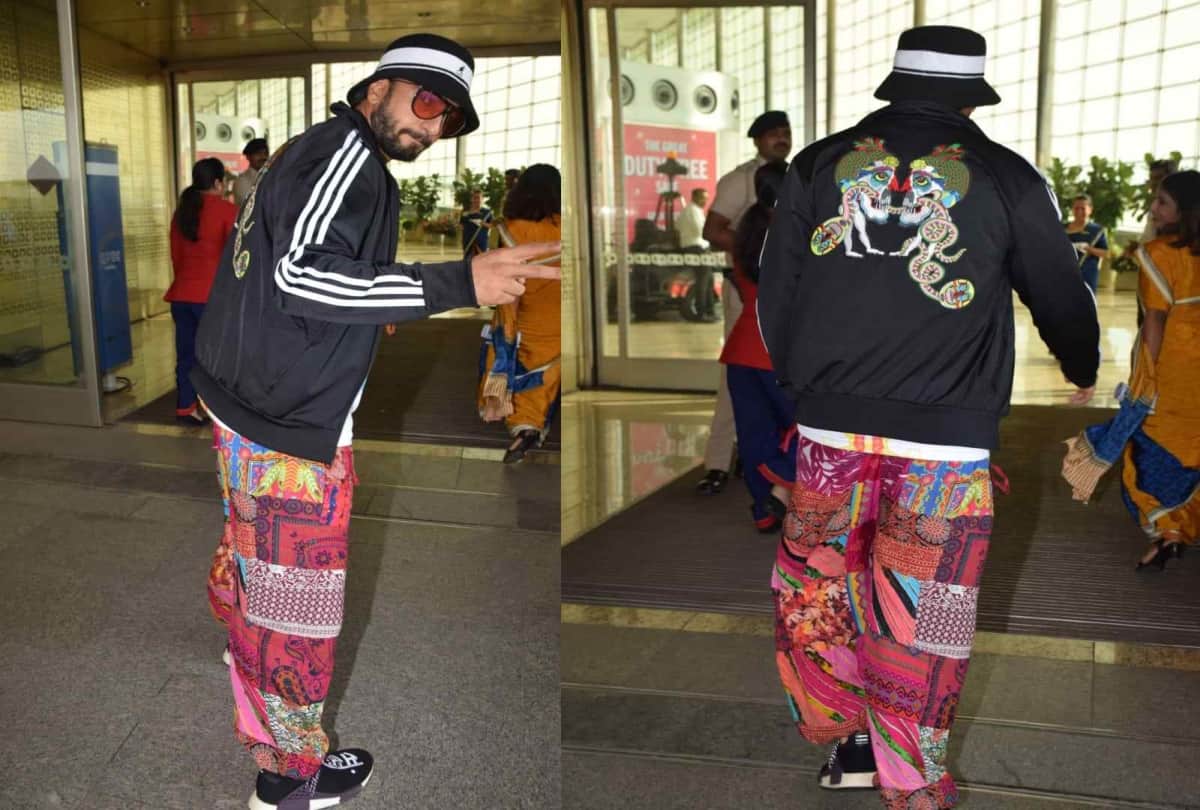 Ranveer Singh loud airport look viral on social media