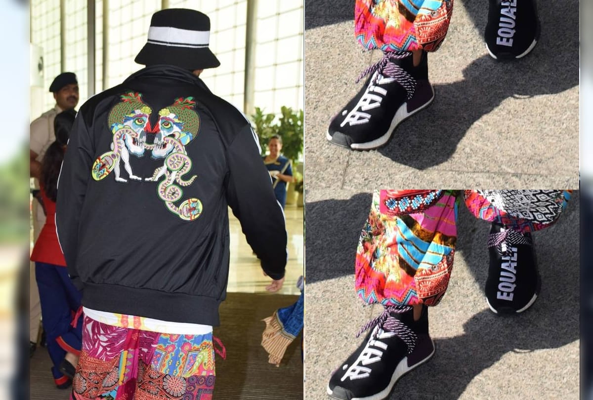 Ranveer Singh loud airport look viral on social media