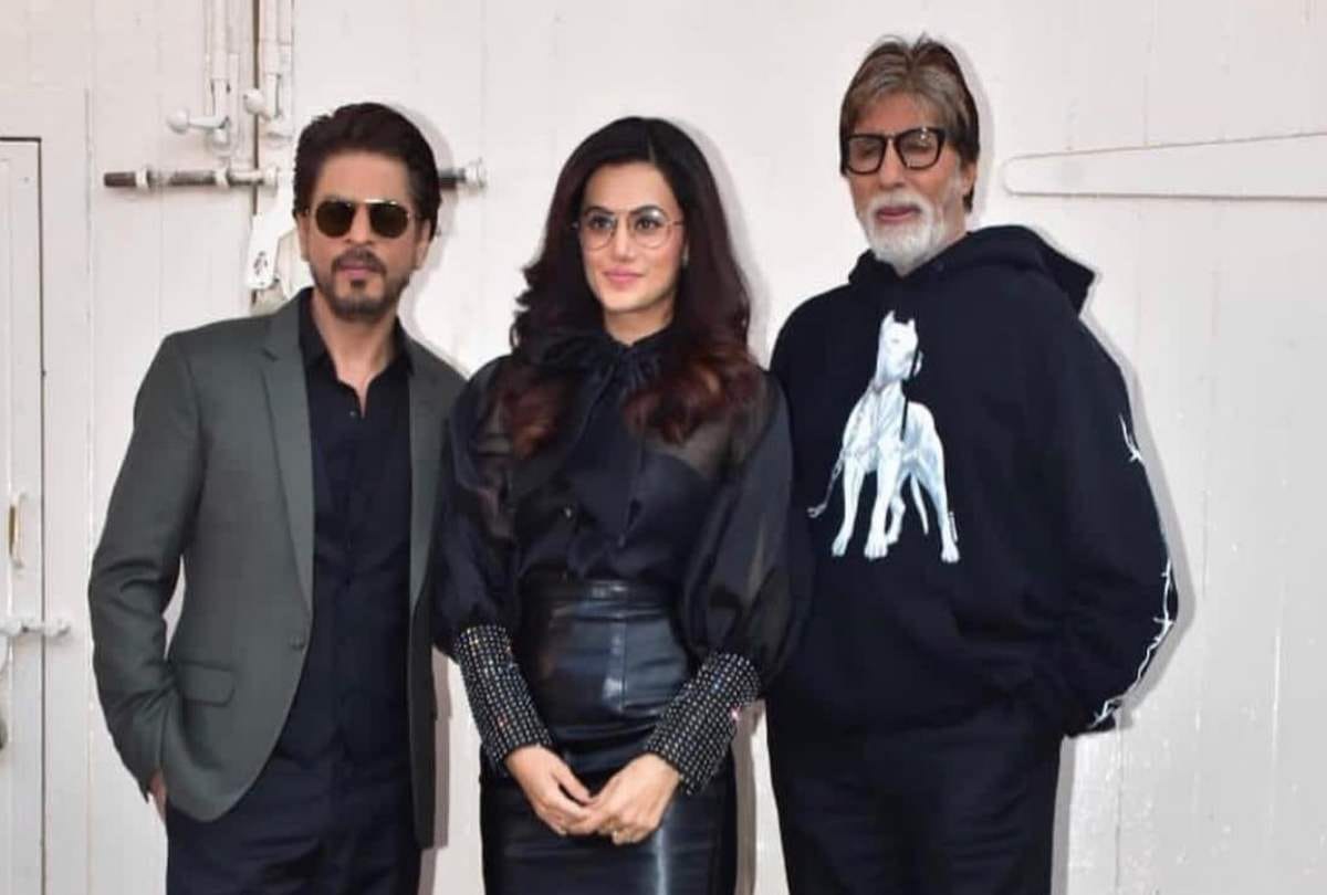 shah rukh khan arrange badla unpulgged ask question from amitabh bachchan and taapsee pannu