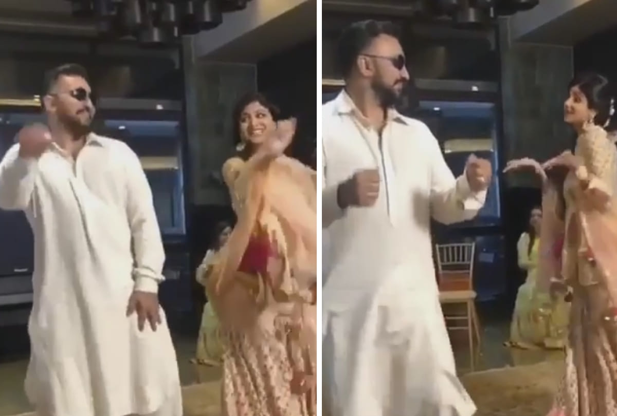 shilpa shetty and raj kundra dance at sister in law mehndi ceremony