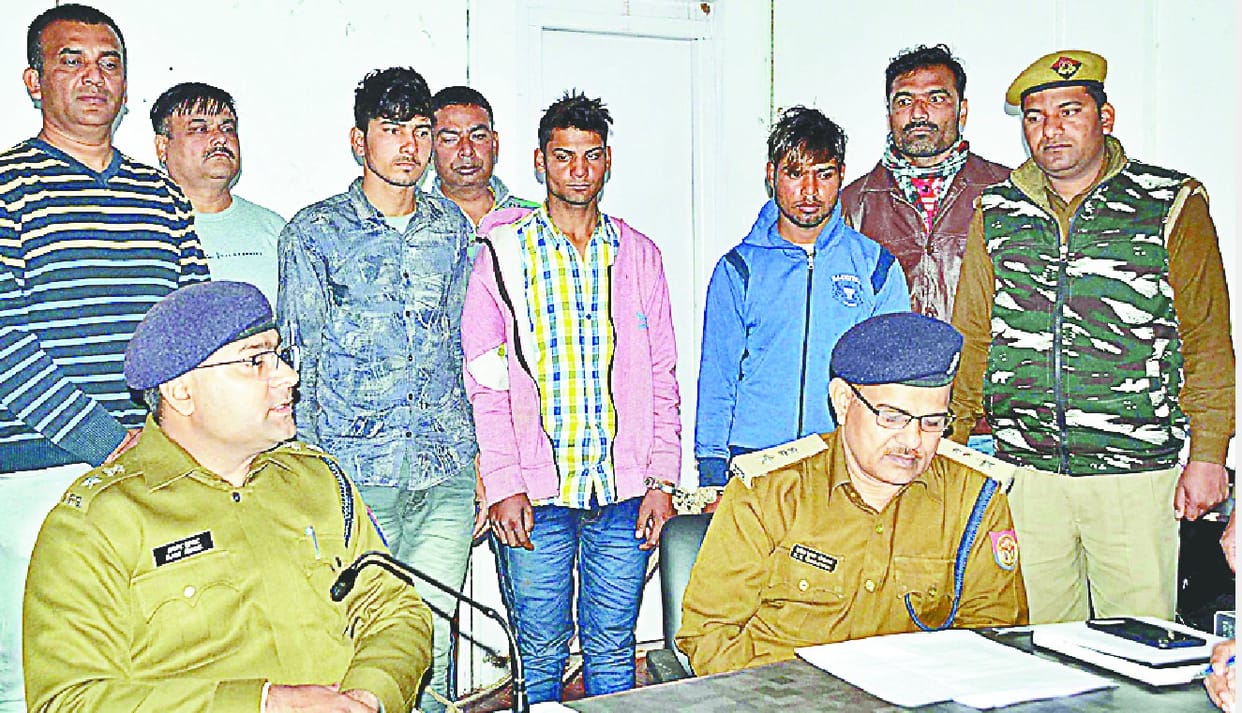 Seven gangsters of two gang robberies