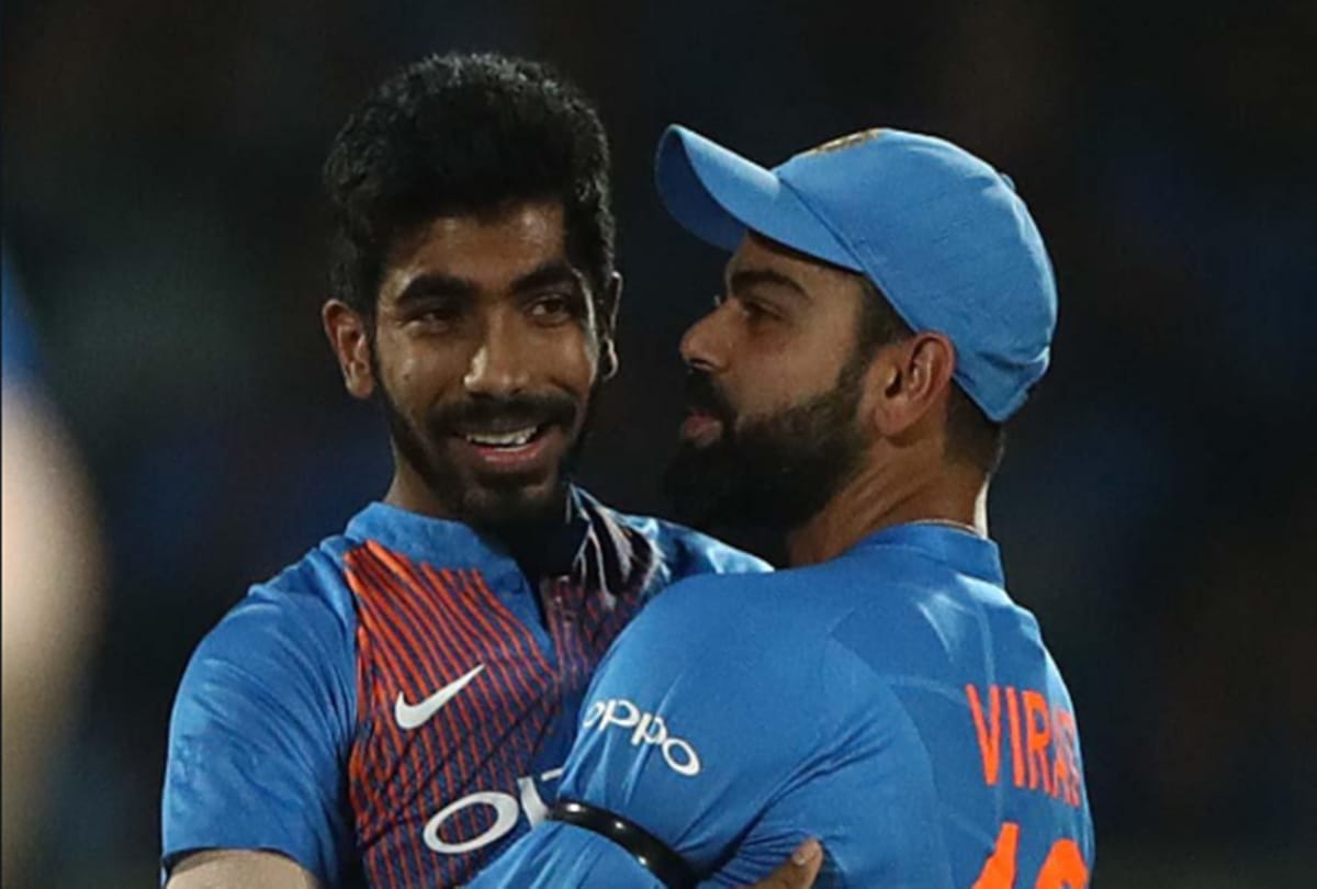 jasprit bumrah six virat kohli reaction video viral in 4th ODI