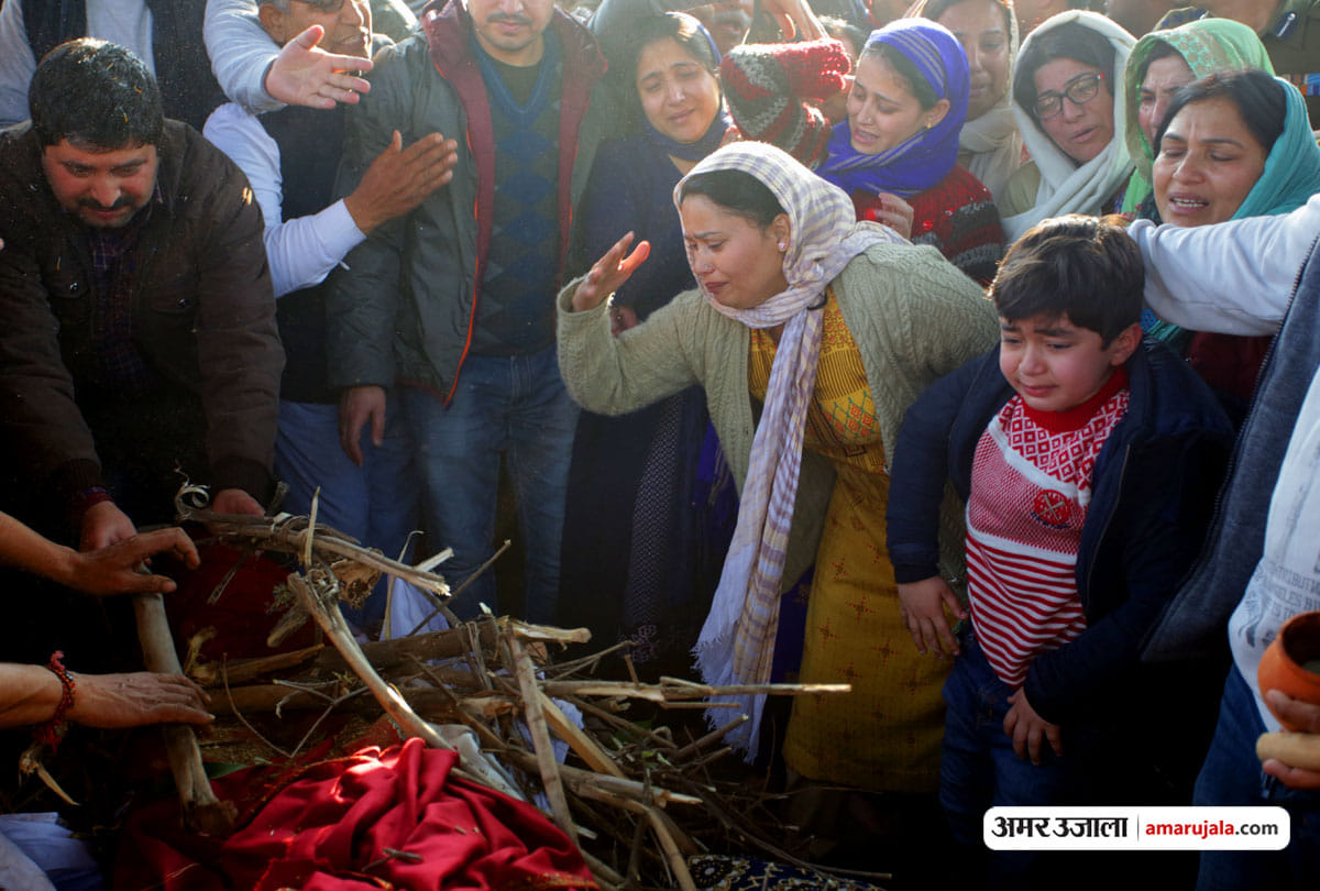 jammu kashmir police dsp martyr aman kumar thakur final journey