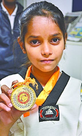 वर्णिका ने ताइक्वांडो में जीता गोल्ड